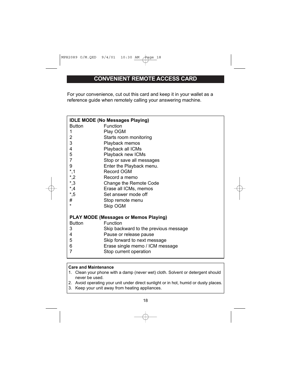 Memorex MPH2089 User Manual | Page 19 / 21