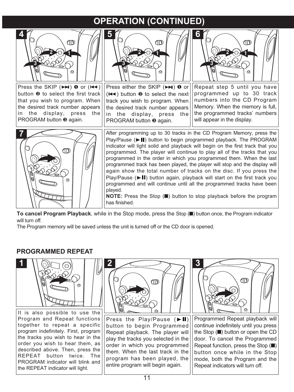 Operation (continued) | Memorex .MKS2422 User Manual | Page 12 / 40
