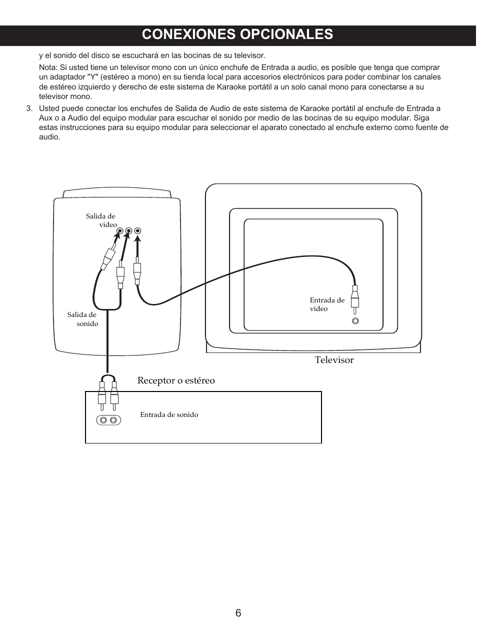 Conexiones opcionales | Memorex .MKS2422 User Manual | Page 27 / 40
