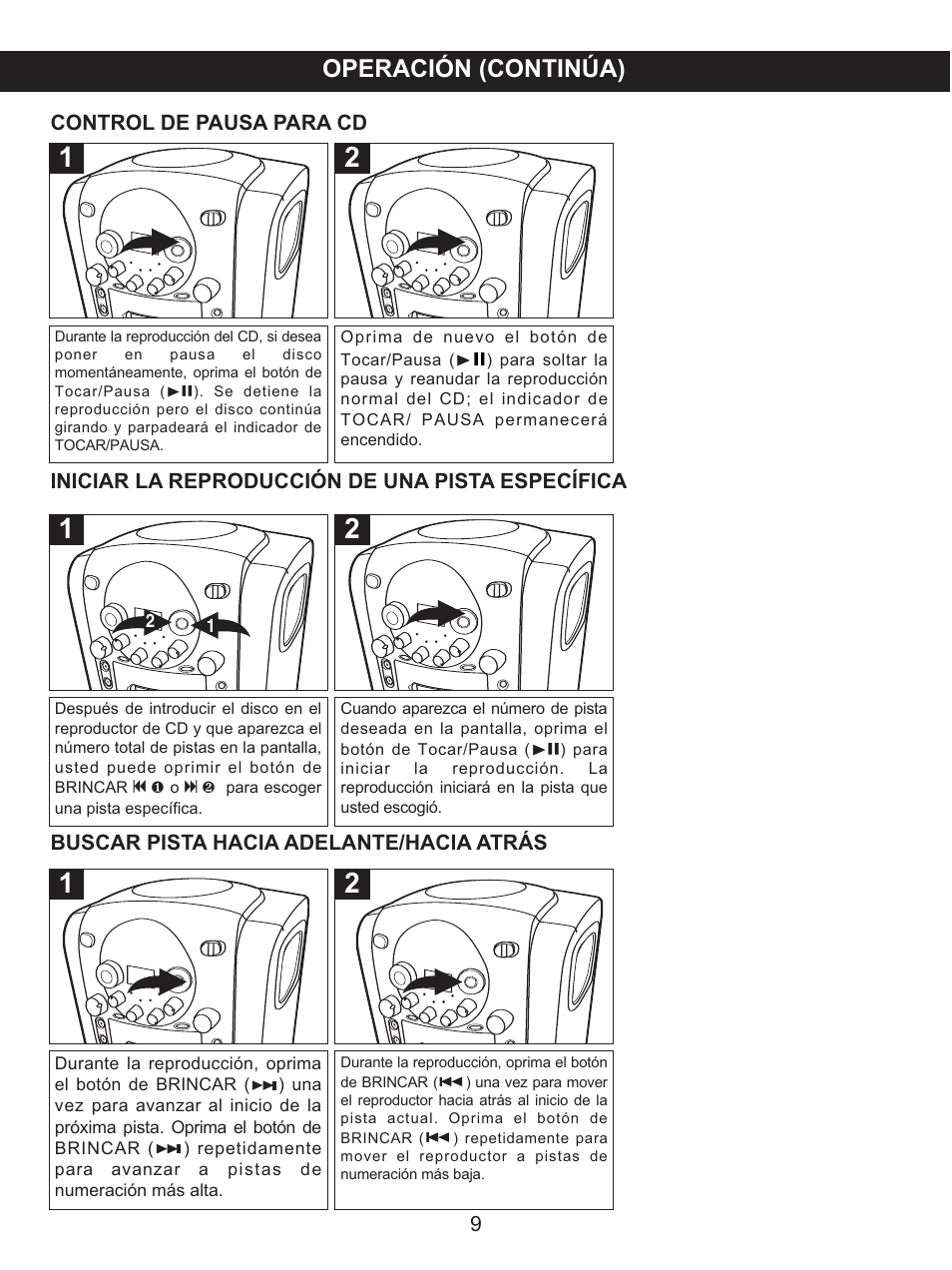 Operación (continúa) | Memorex .MKS2422 User Manual | Page 30 / 40