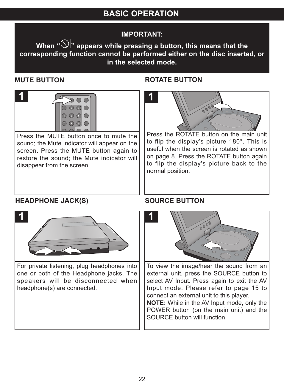 Basic operation | Memorex MVDP1076 User Manual | Page 23 / 44