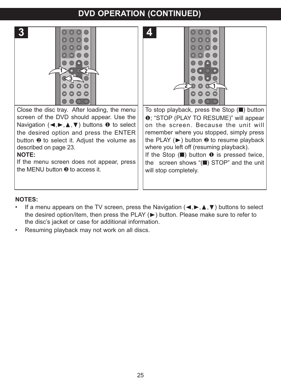 Dvd operation (continued) | Memorex MVDP1076 User Manual | Page 26 / 44