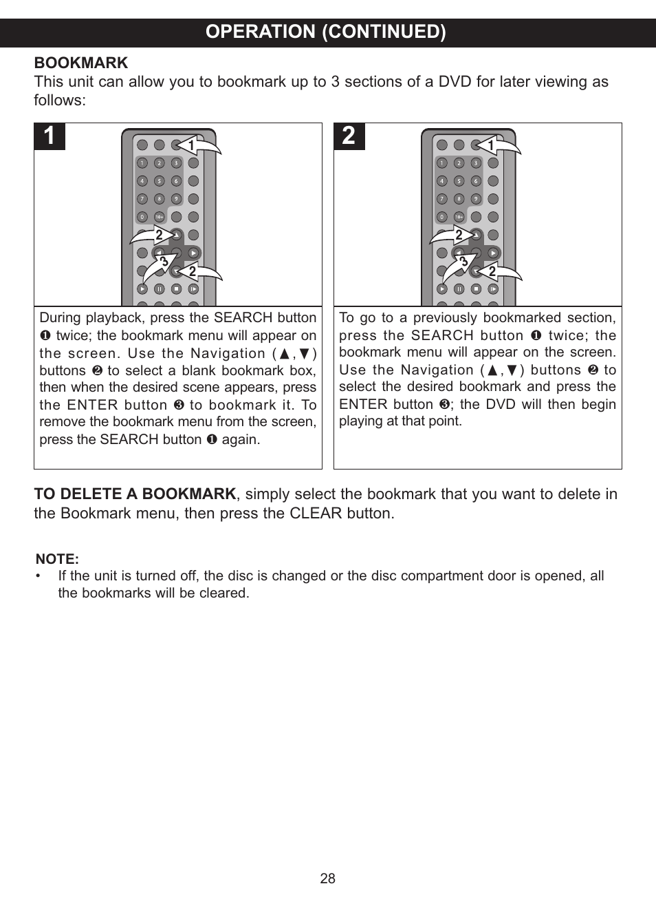 Operation (continued) | Memorex MVDP1076 User Manual | Page 29 / 44