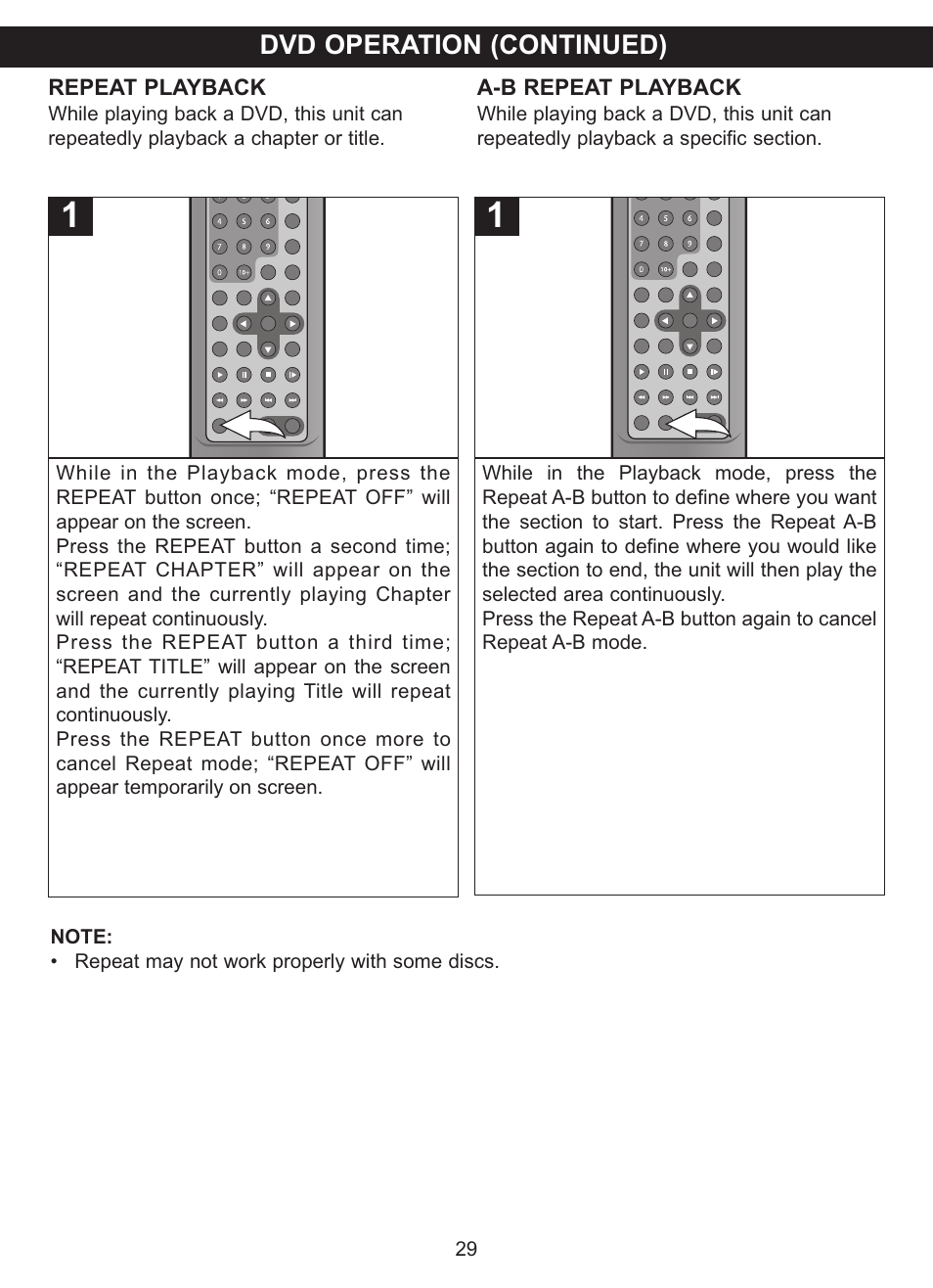 Dvd operation (continued) | Memorex MVDP1076 User Manual | Page 30 / 44