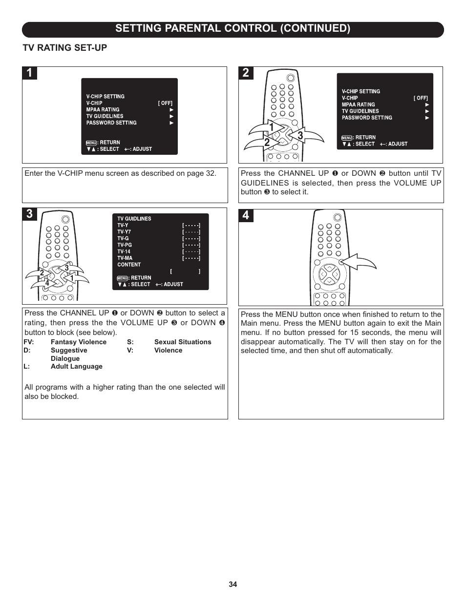 Setting parental control (continued) | Memorex MT3010OM User Manual | Page 35 / 42