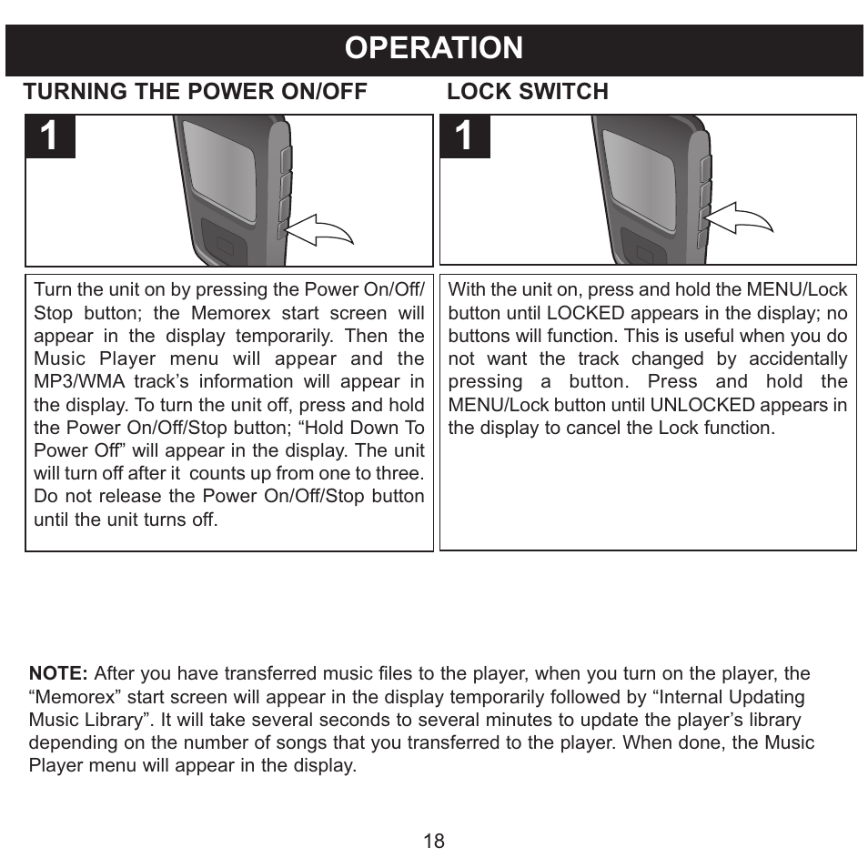 Operation | Memorex MMP8565 User Manual | Page 19 / 36