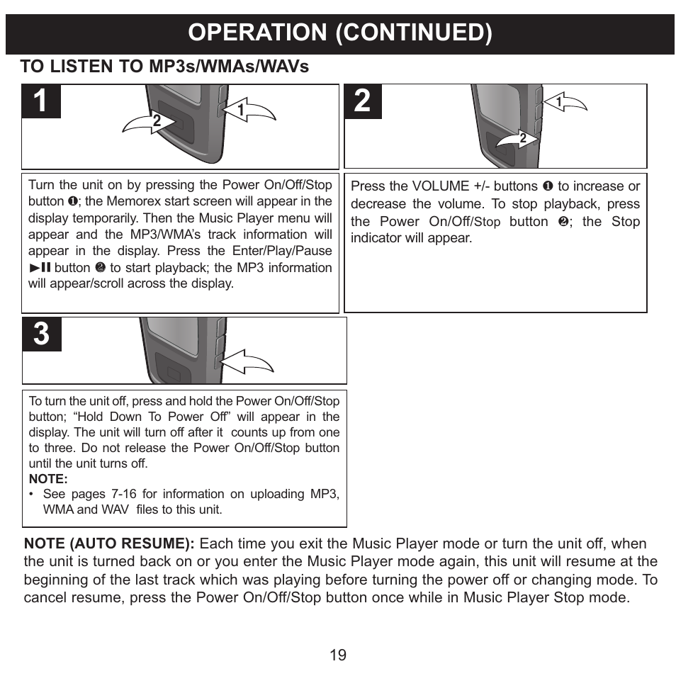 Operation (continued) | Memorex MMP8565 User Manual | Page 20 / 36