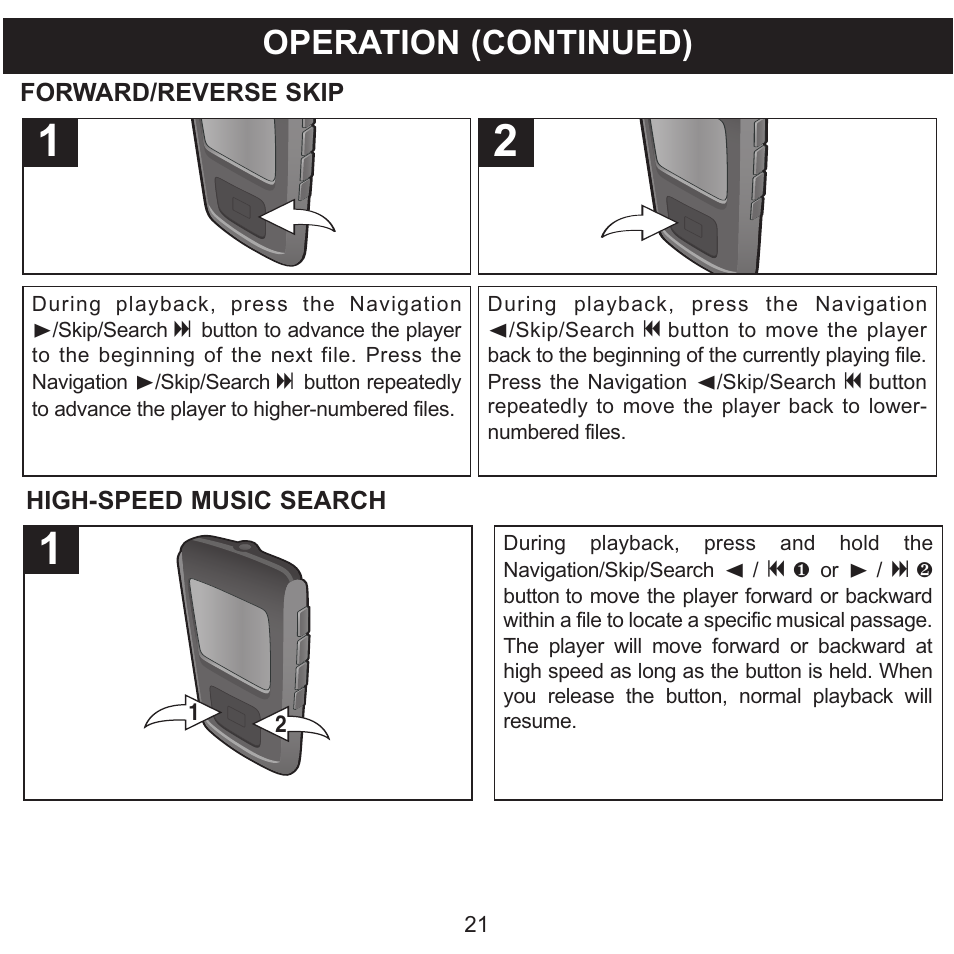 Operation (continued) | Memorex MMP8565 User Manual | Page 22 / 36