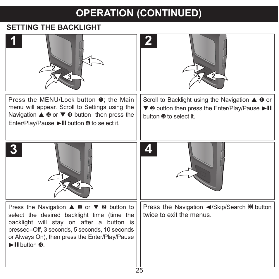 Operation (continued) | Memorex MMP8565 User Manual | Page 26 / 36