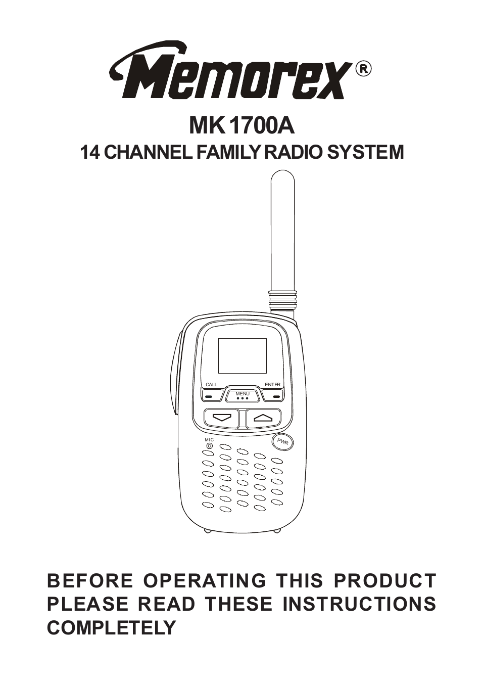 Memorex MK1700A User Manual | 10 pages