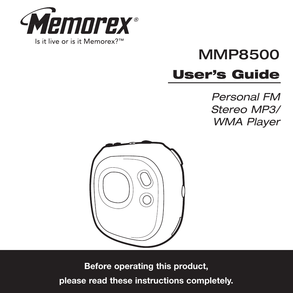 Memorex MMP8500 User Manual | 32 pages