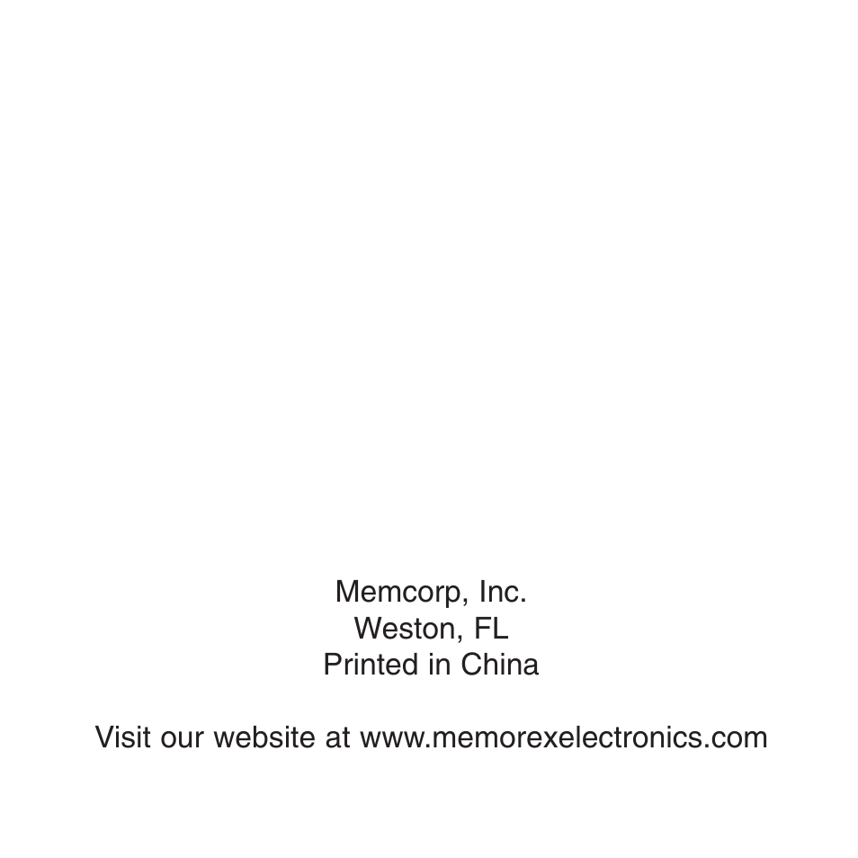 Memorex MMP8500 User Manual | Page 32 / 32