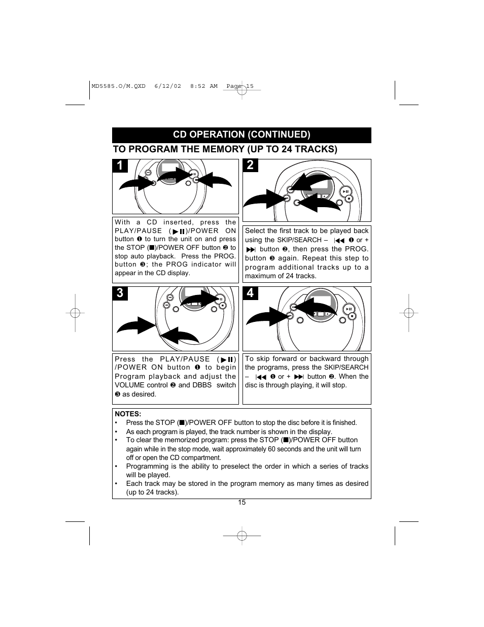 Memorex MD5585 User Manual | Page 16 / 19