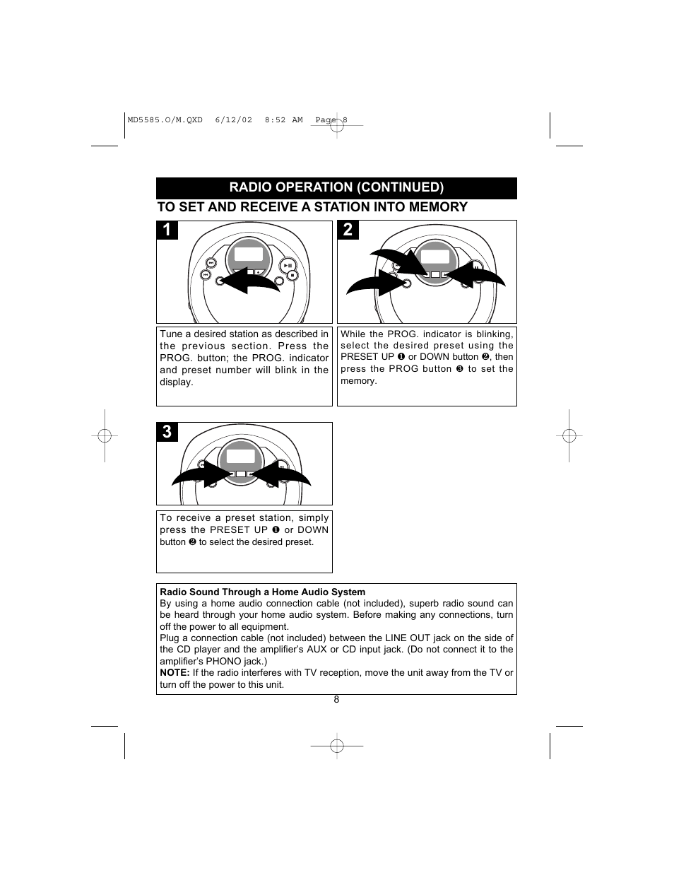 Memorex MD5585 User Manual | Page 9 / 19