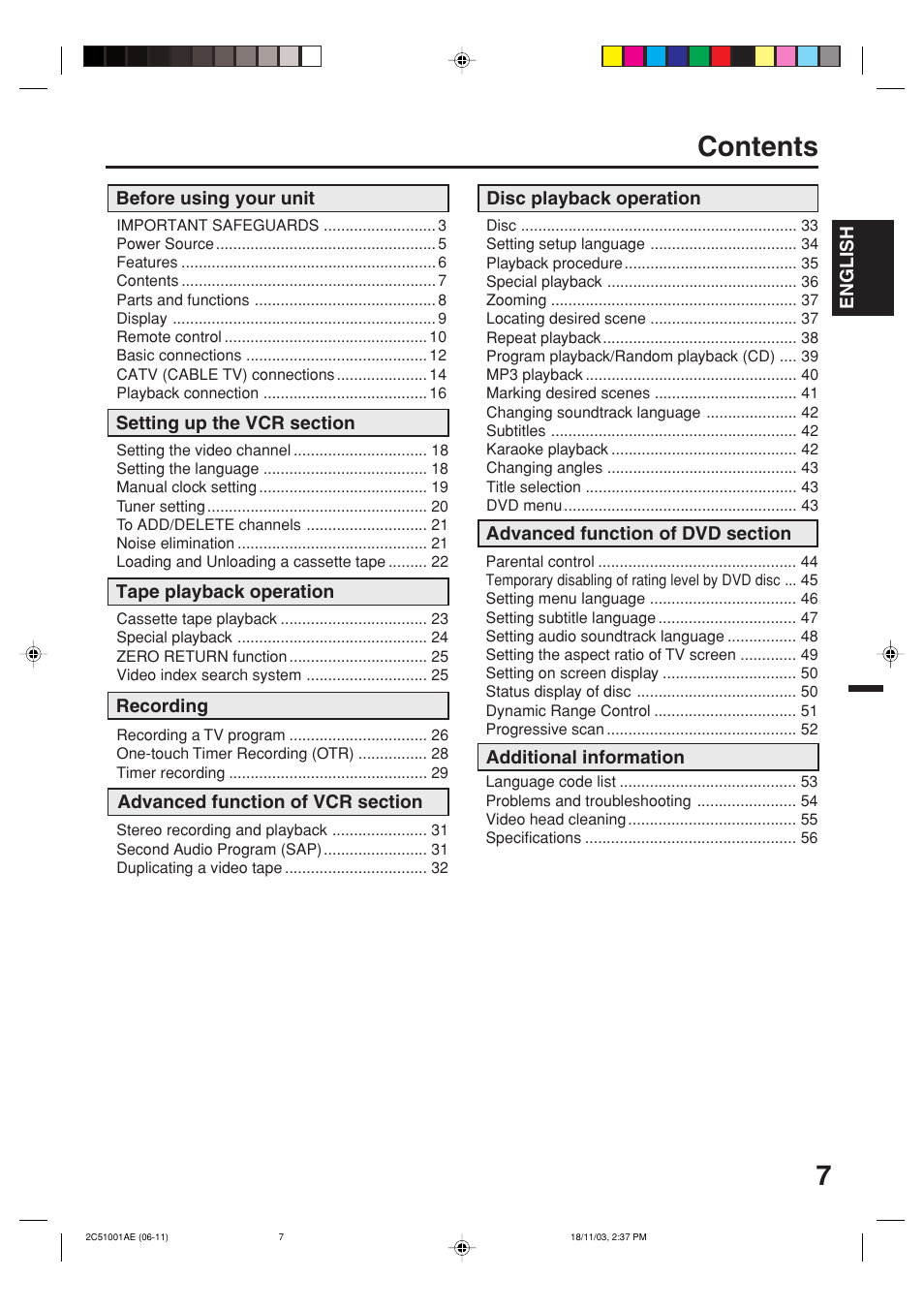 Memorex MVD4540B User Manual | Page 7 / 112
