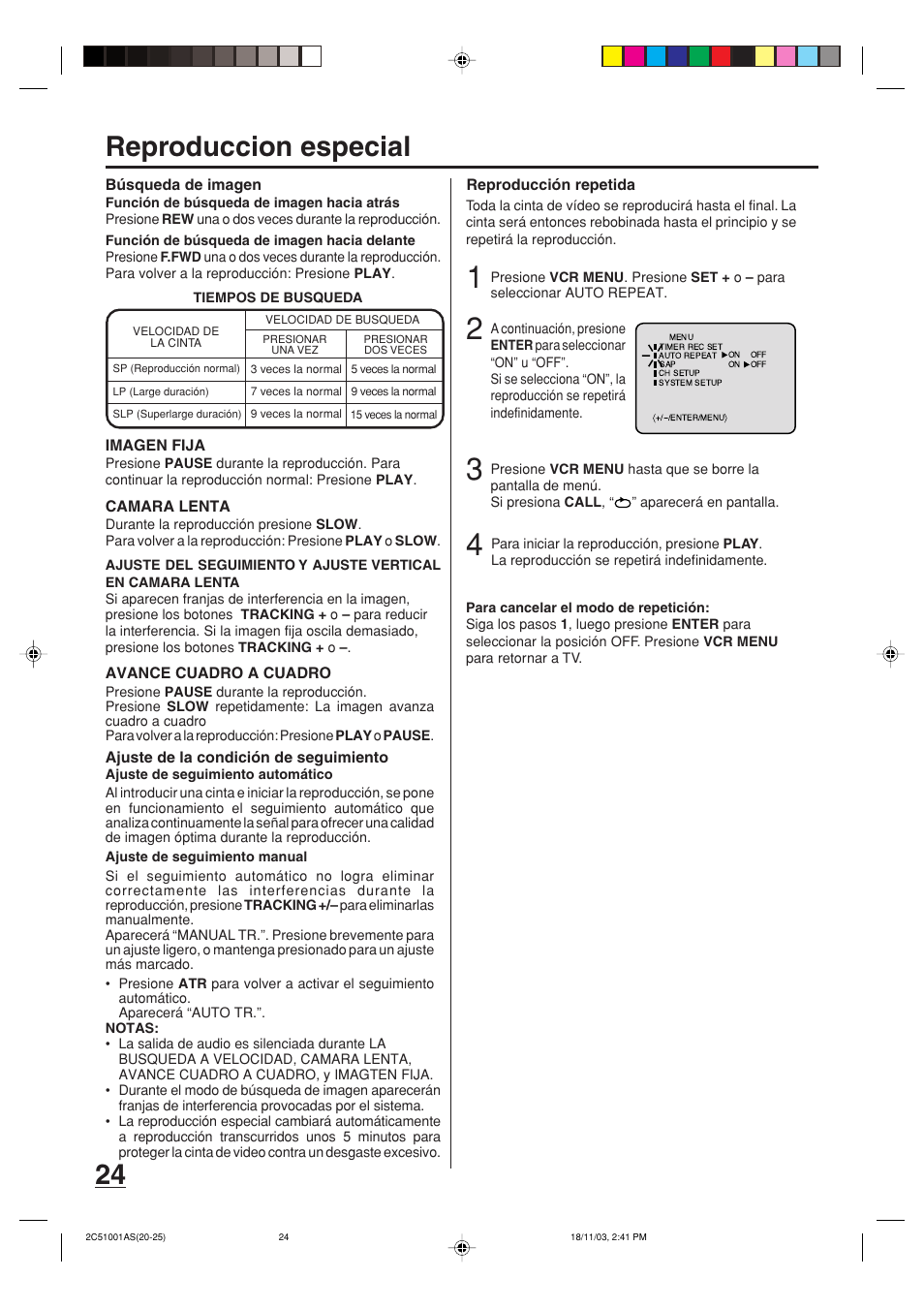 24 reproduccion especial | Memorex MVD4540B User Manual | Page 80 / 112