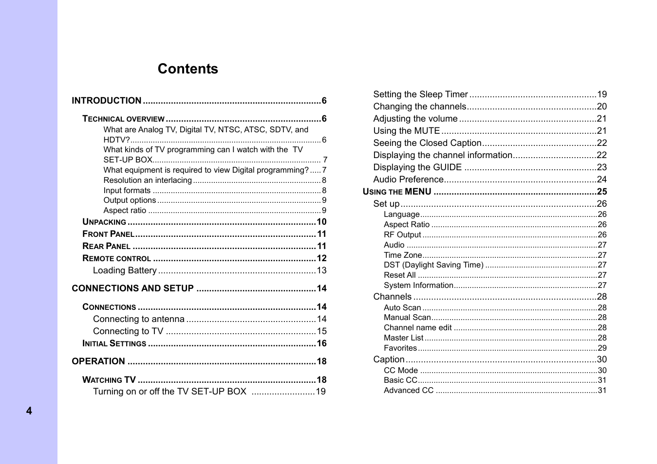 Memorex MVCB1000 User Manual | Page 4 / 39