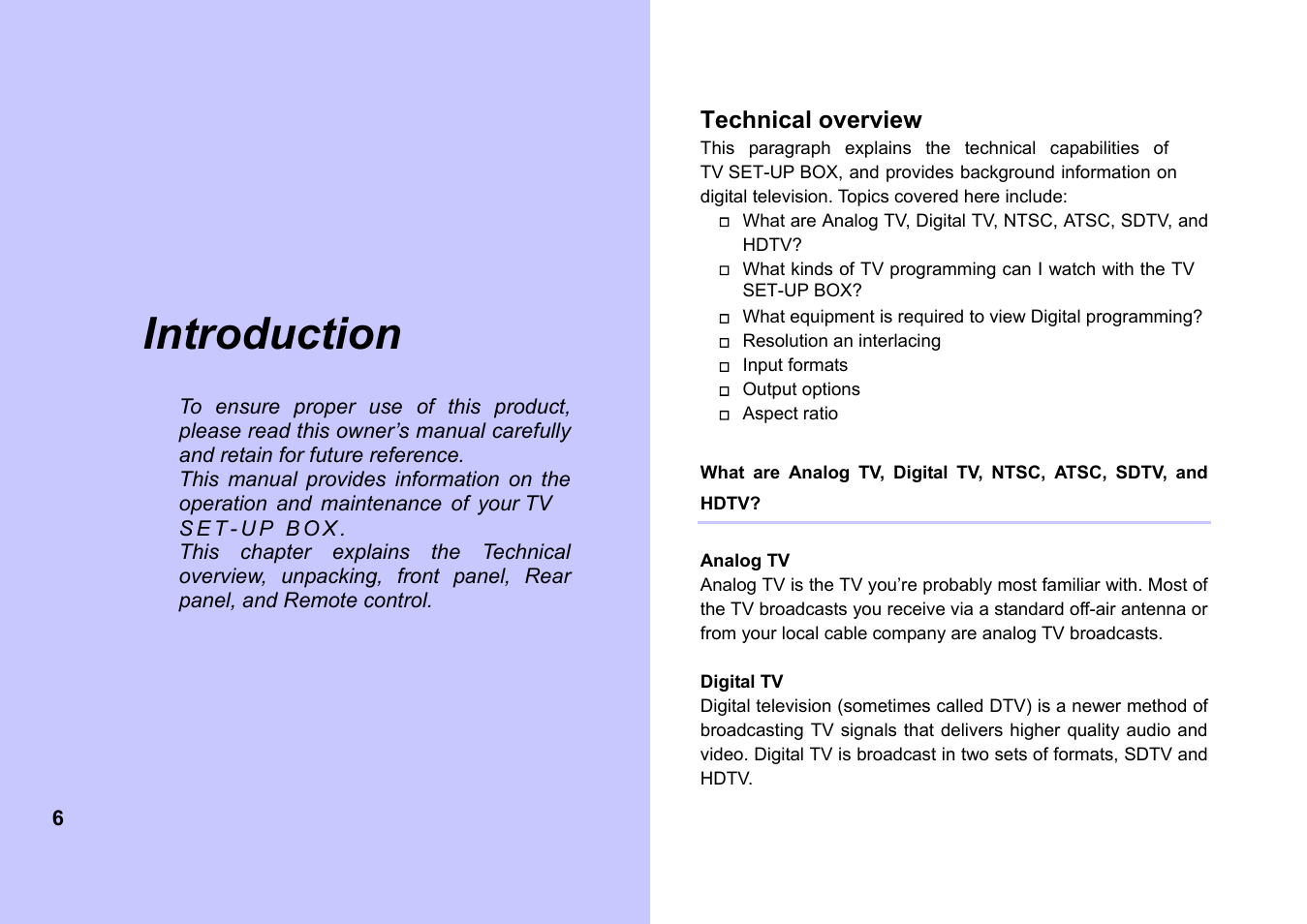 Introduction | Memorex MVCB1000 User Manual | Page 6 / 39