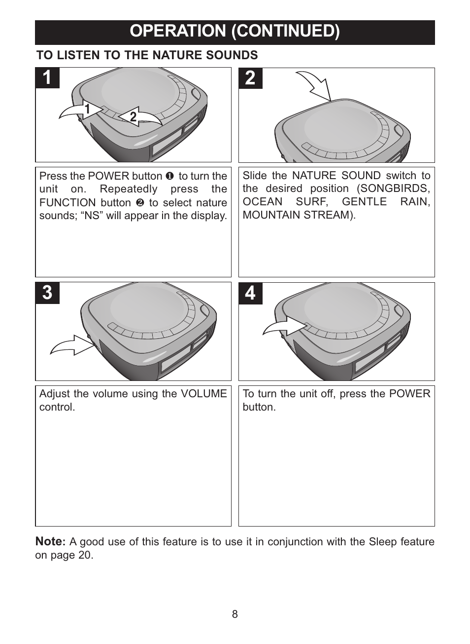 Operation (continued) | Memorex MC2864 User Manual | Page 9 / 25
