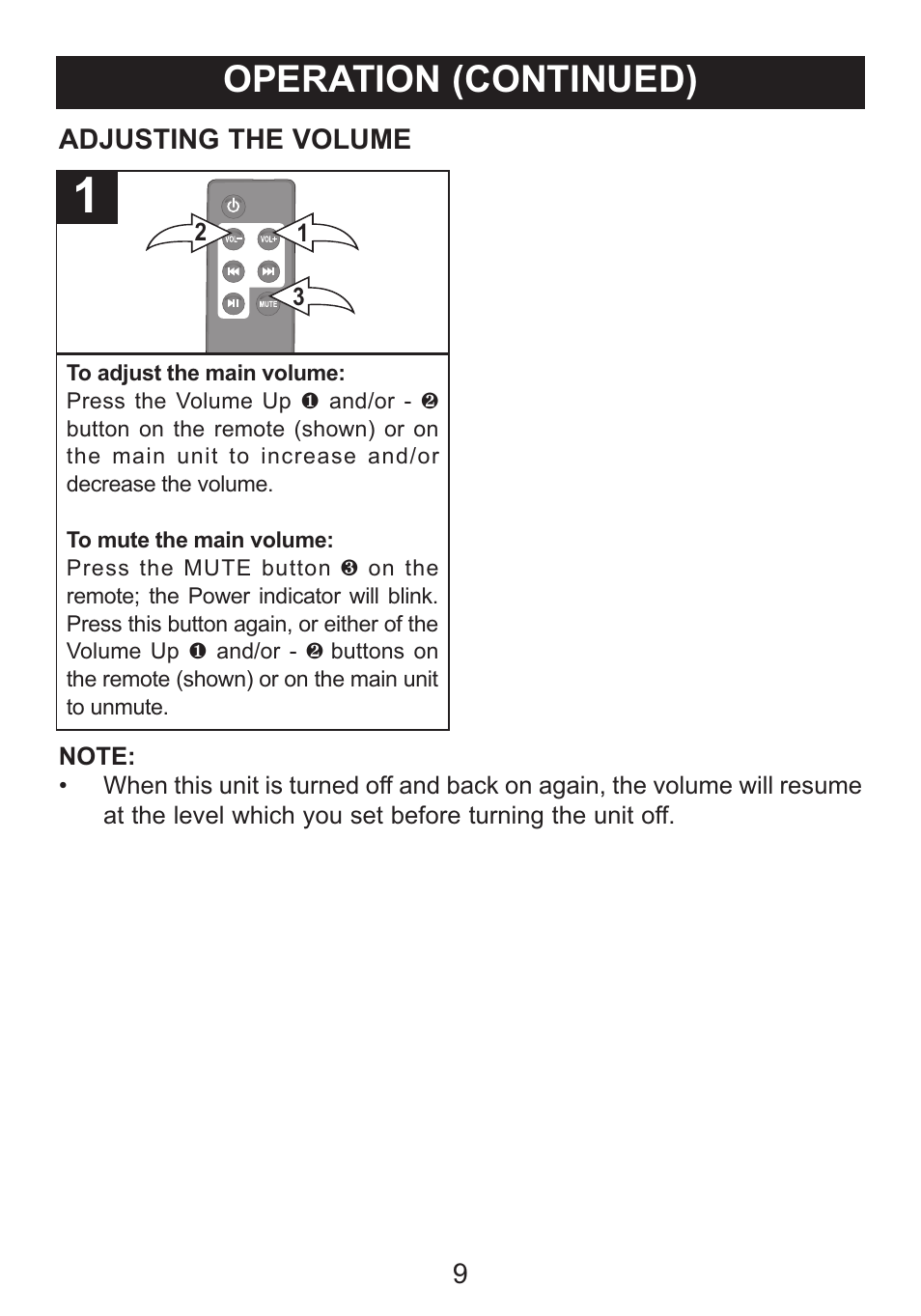Operation (continued) | Memorex Mi2031-PNK User Manual | Page 10 / 28