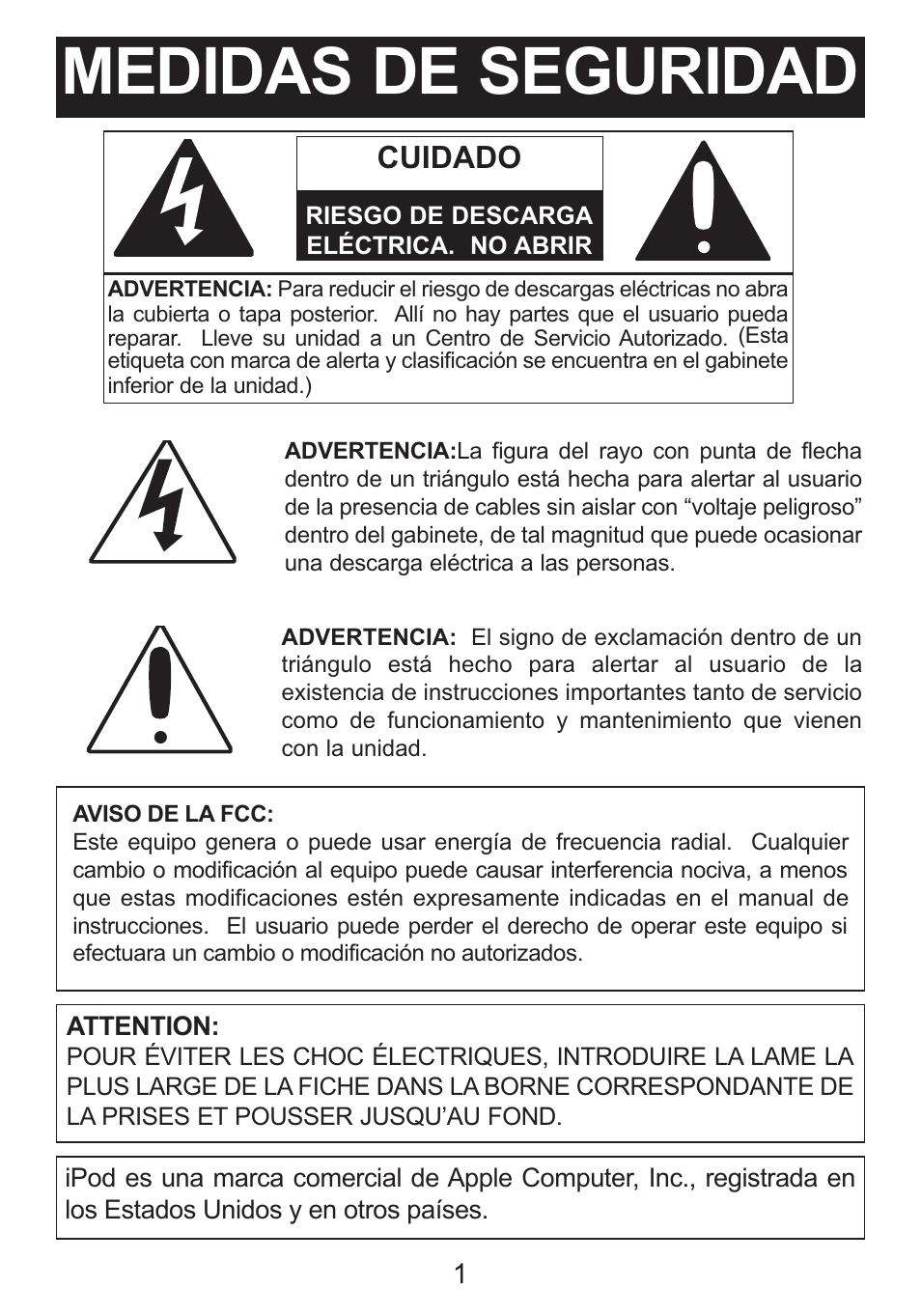 Medidas de seguridad, Cuidado | Memorex Mi2031-PNK User Manual | Page 15 / 28