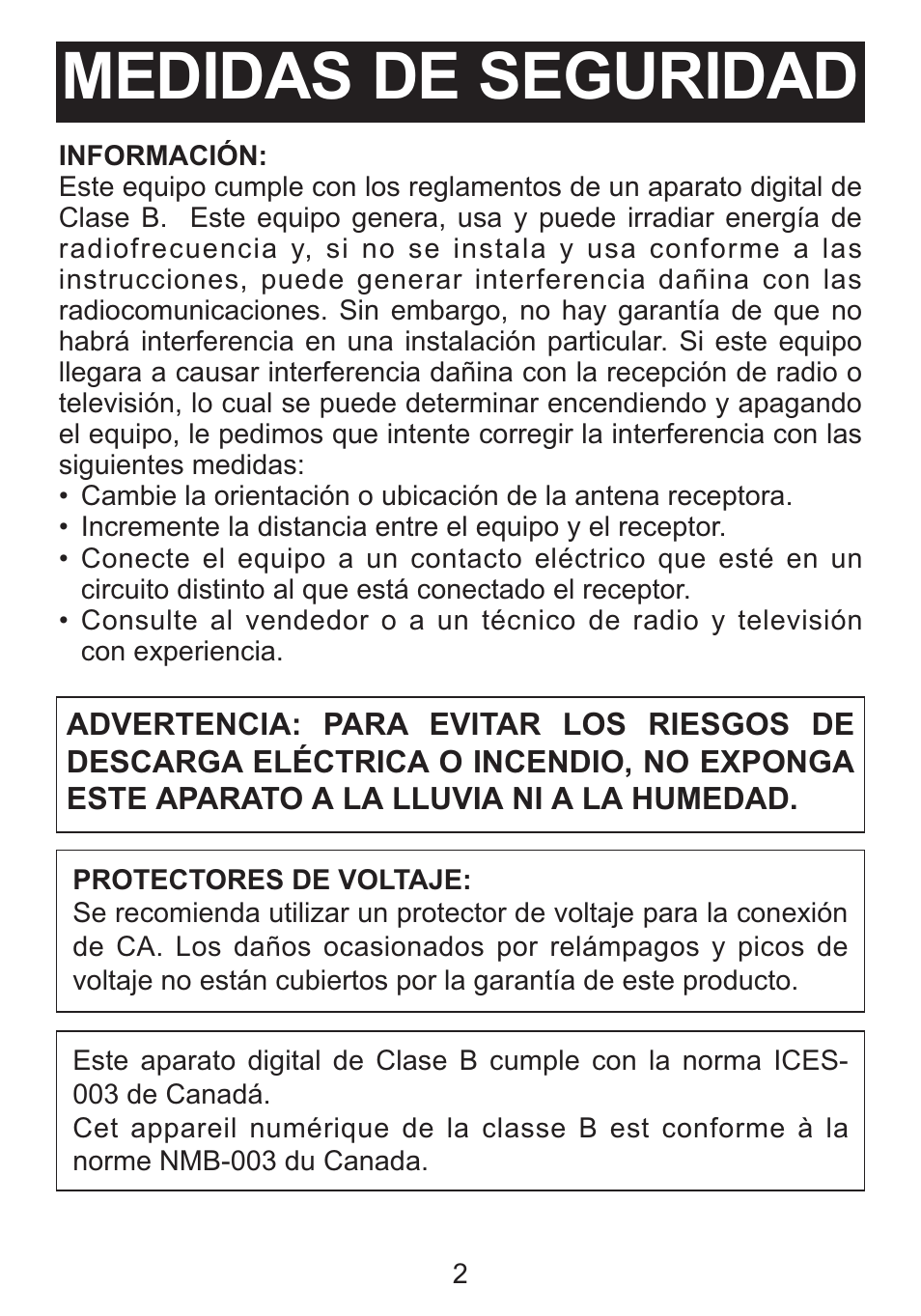 Medidas de seguridad | Memorex Mi2031-PNK User Manual | Page 16 / 28