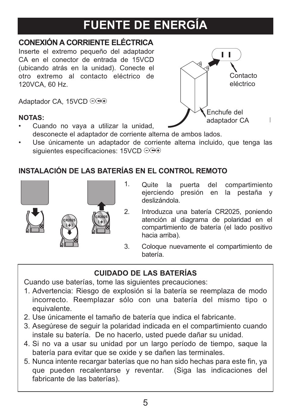 Fuente de energía | Memorex Mi2031-PNK User Manual | Page 19 / 28