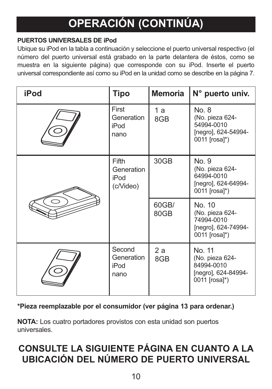 Operación (continúa) | Memorex Mi2031-PNK User Manual | Page 24 / 28