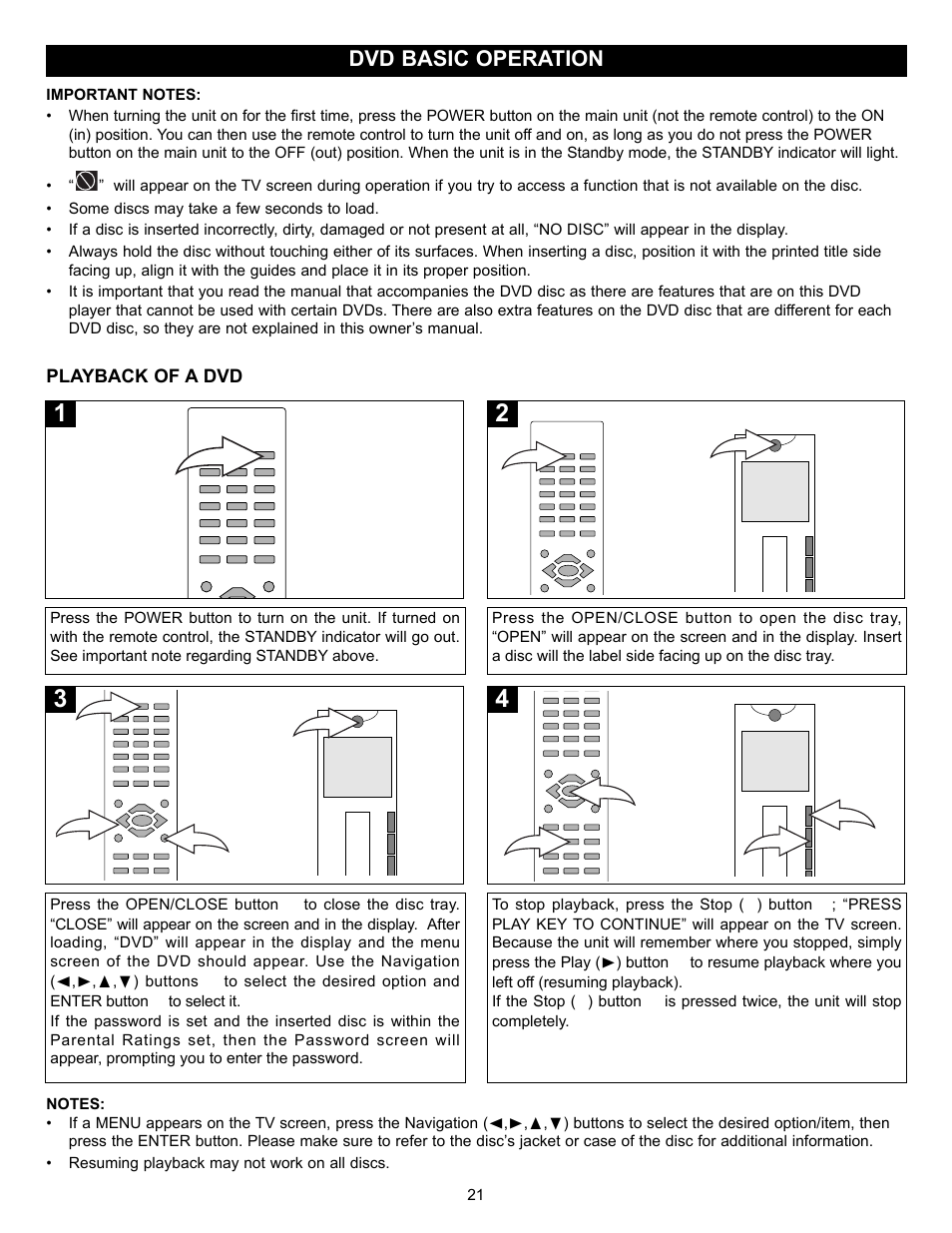 Memorex MVD2030 User Manual | Page 22 / 37