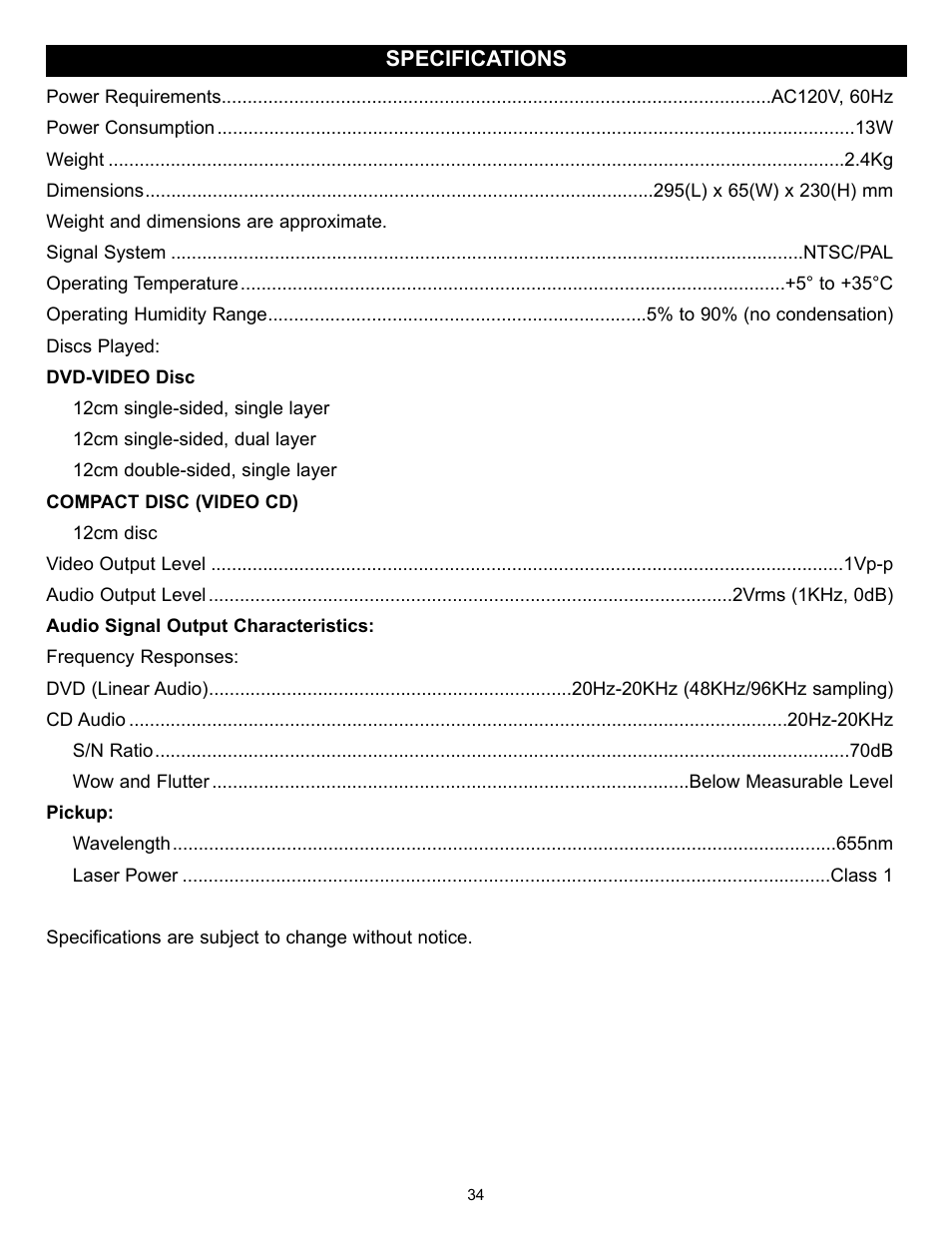 Memorex MVD2030 User Manual | Page 35 / 37