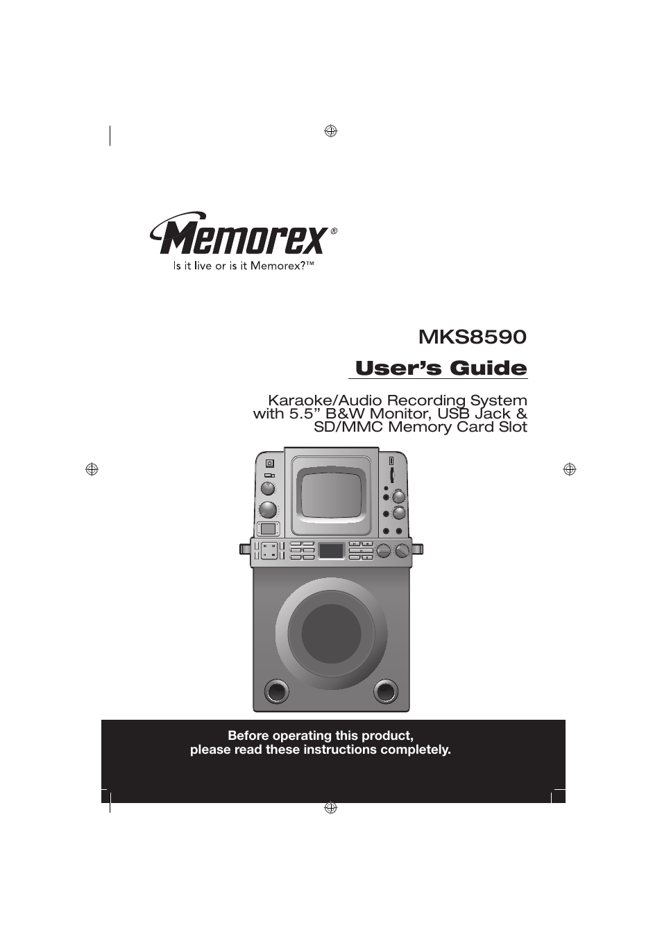 Memorex MKS8590 User Manual | 23 pages