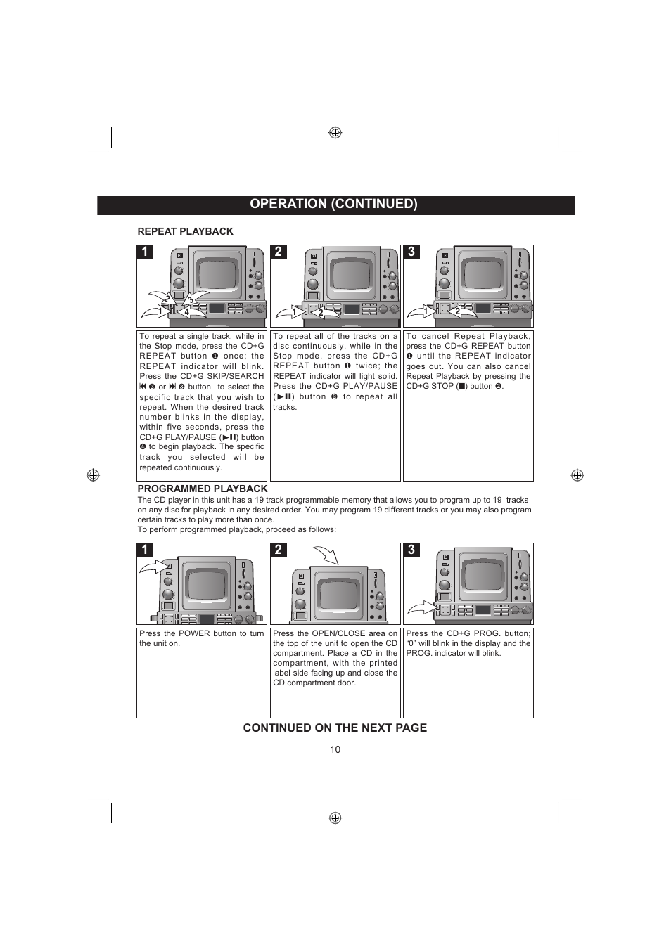 Operation (continued) | Memorex MKS8590 User Manual | Page 11 / 23