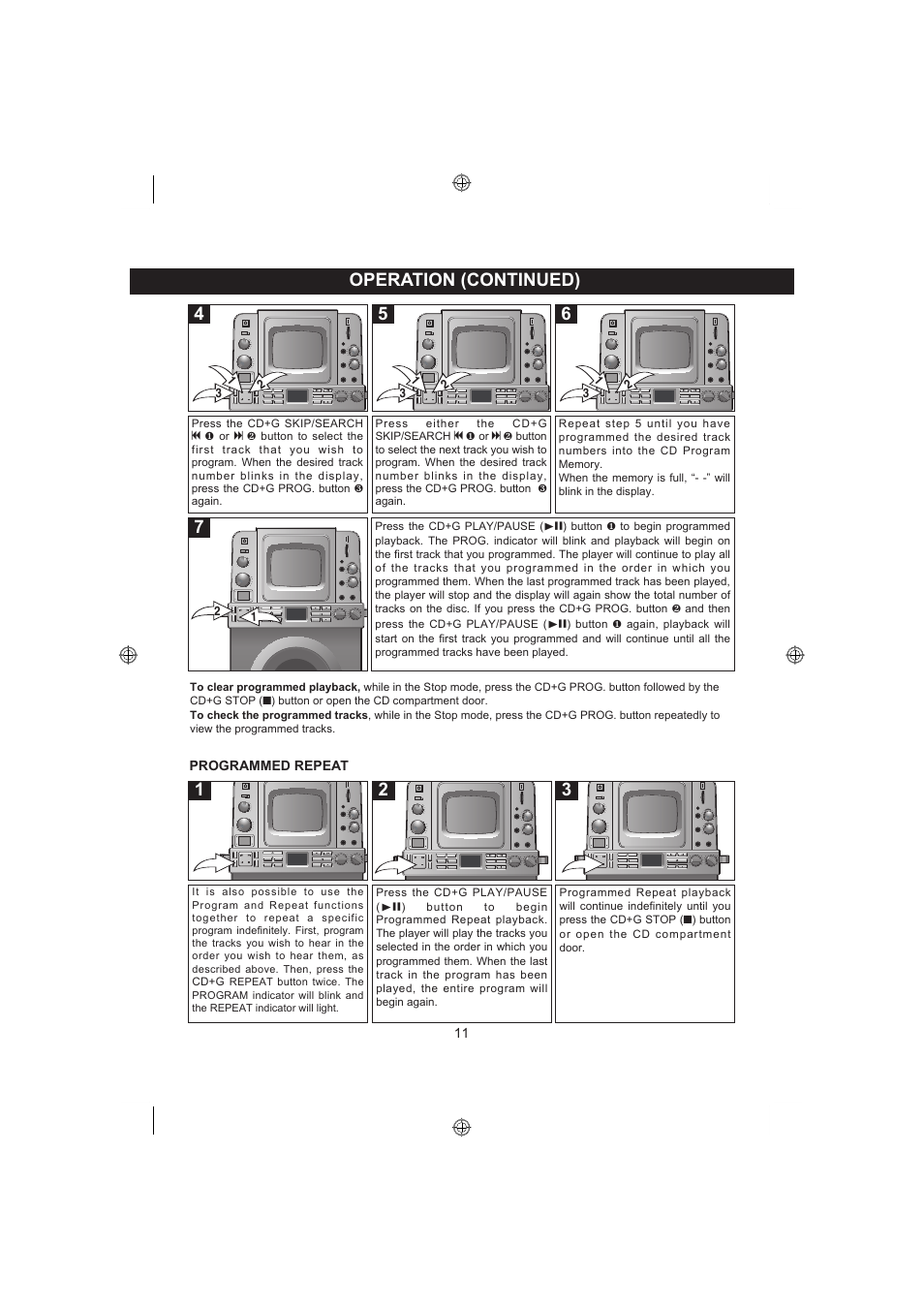 7operation (continued) | Memorex MKS8590 User Manual | Page 12 / 23