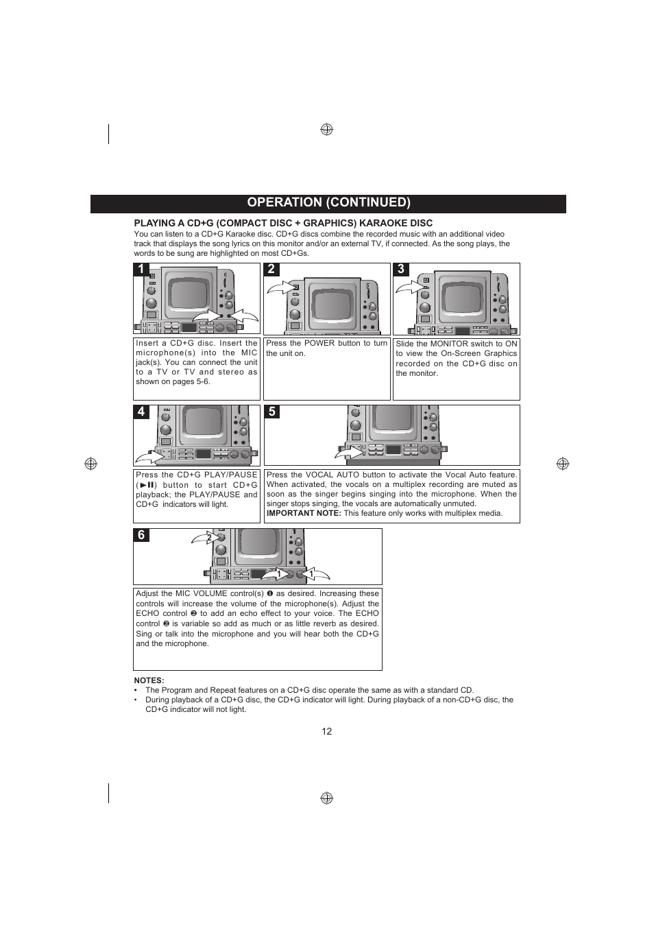 5operation (continued) | Memorex MKS8590 User Manual | Page 13 / 23