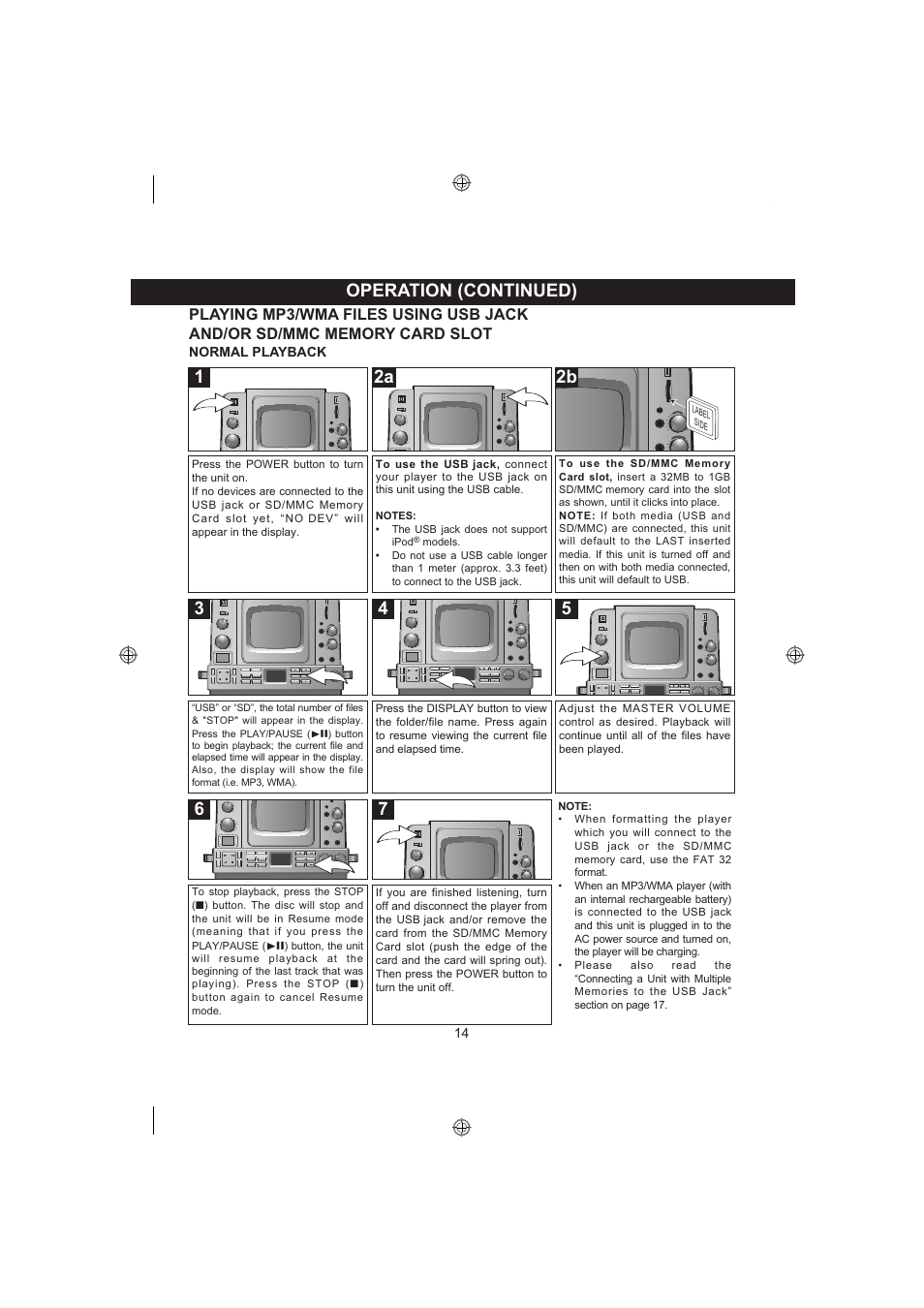 Operation (continued) | Memorex MKS8590 User Manual | Page 15 / 23