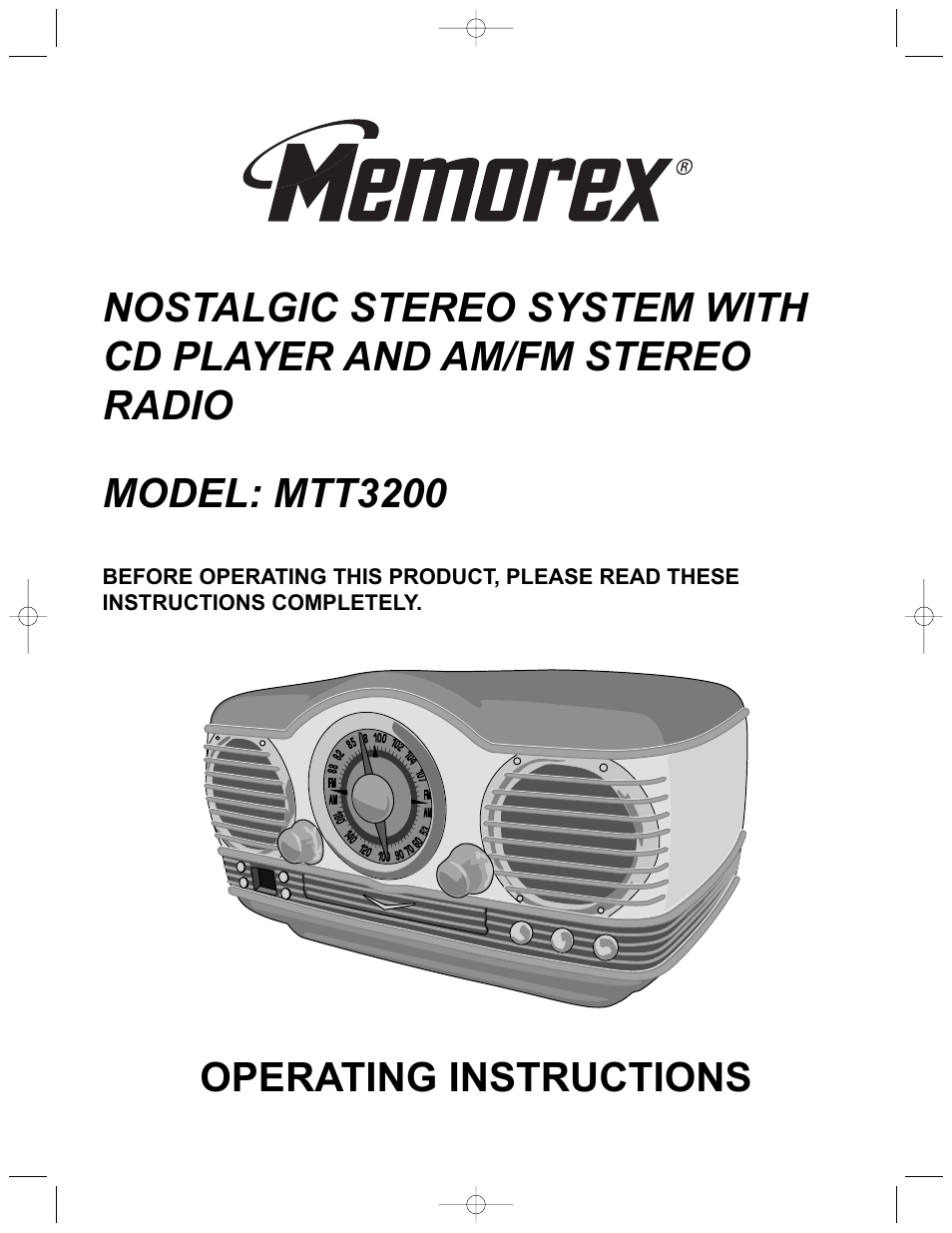 Memorex MTT3200 User Manual | 11 pages