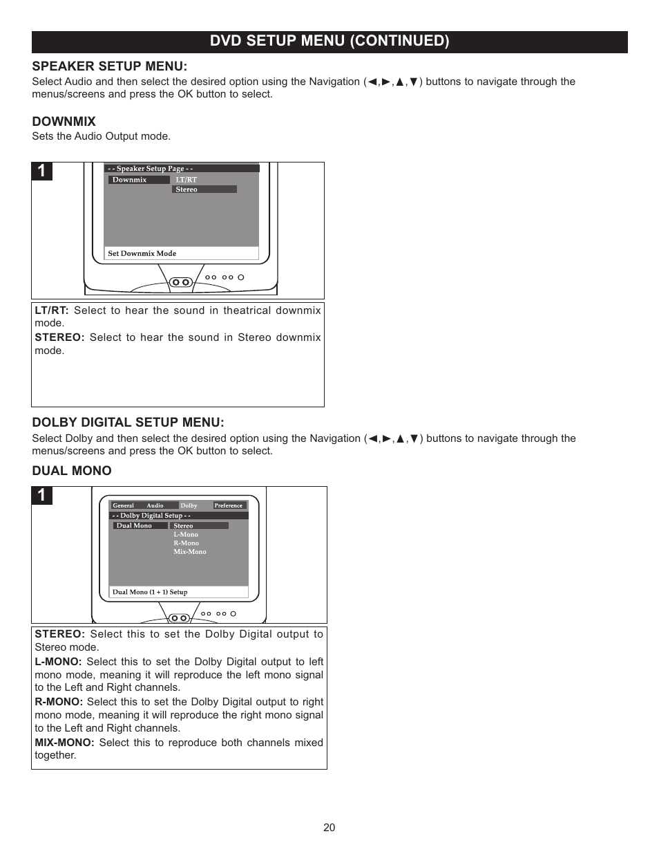 Dvd setup menu (continued) | Memorex MVD4543 User Manual | Page 21 / 58