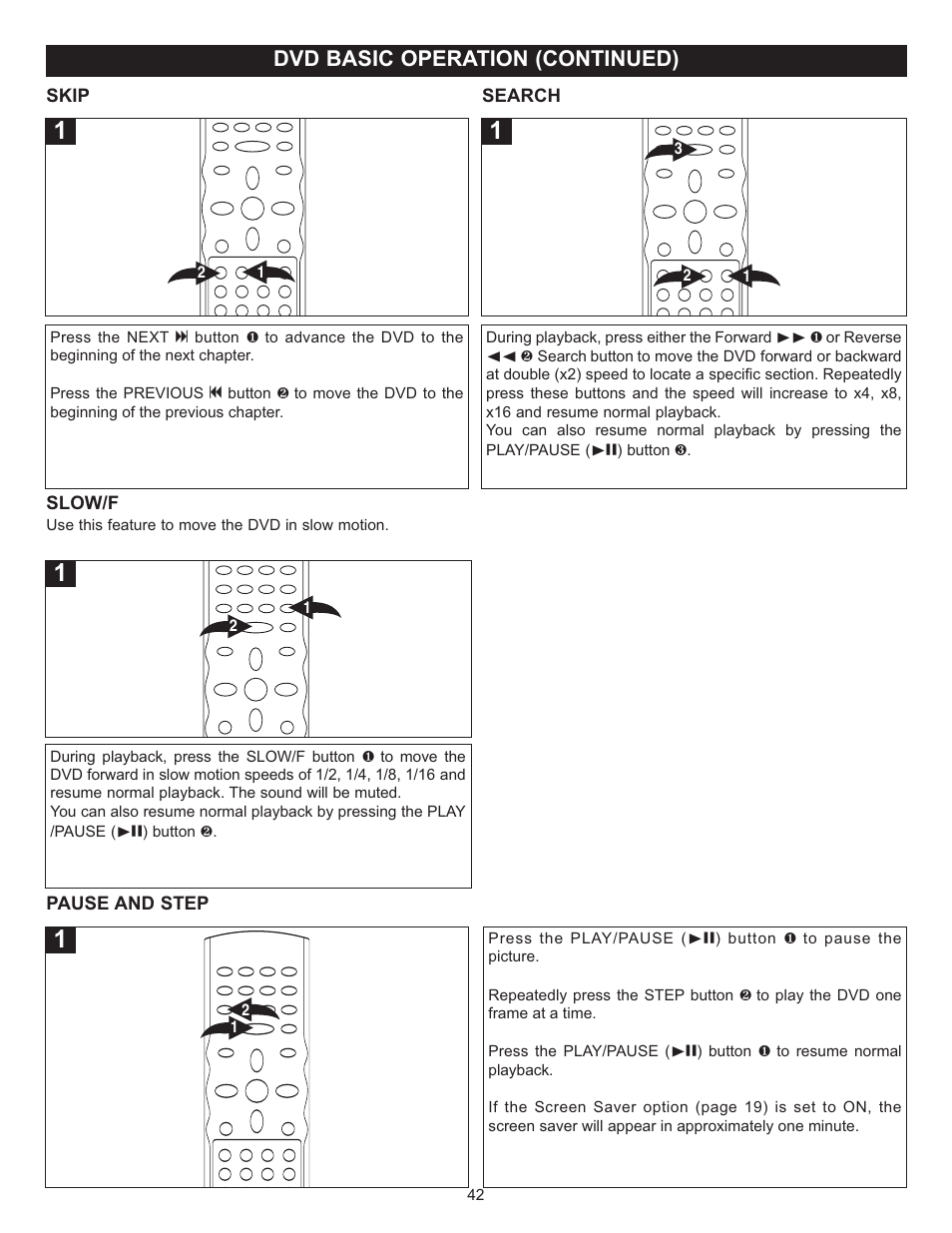 Dvd basic operation (continued) | Memorex MVD4543 User Manual | Page 43 / 58