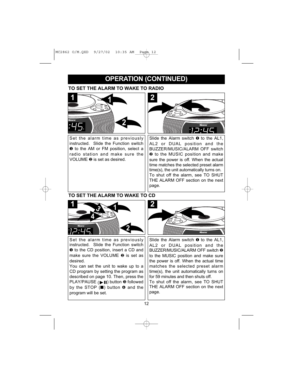 Memorex MC2862 User Manual | Page 13 / 19