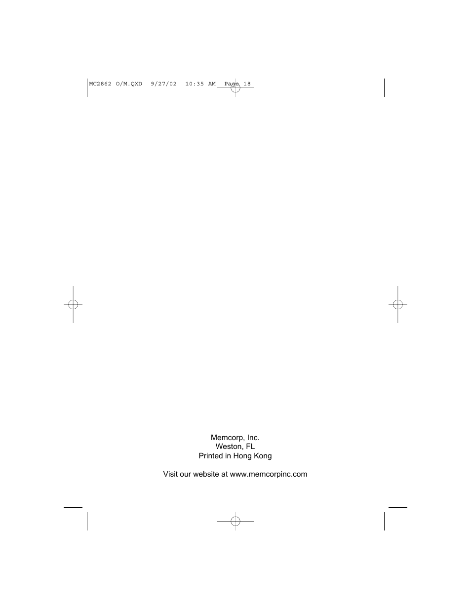 Memorex MC2862 User Manual | Page 19 / 19