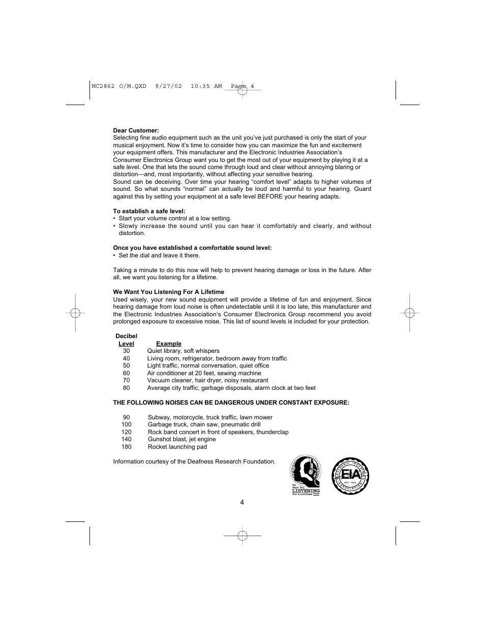 Memorex MC2862 User Manual | Page 5 / 19