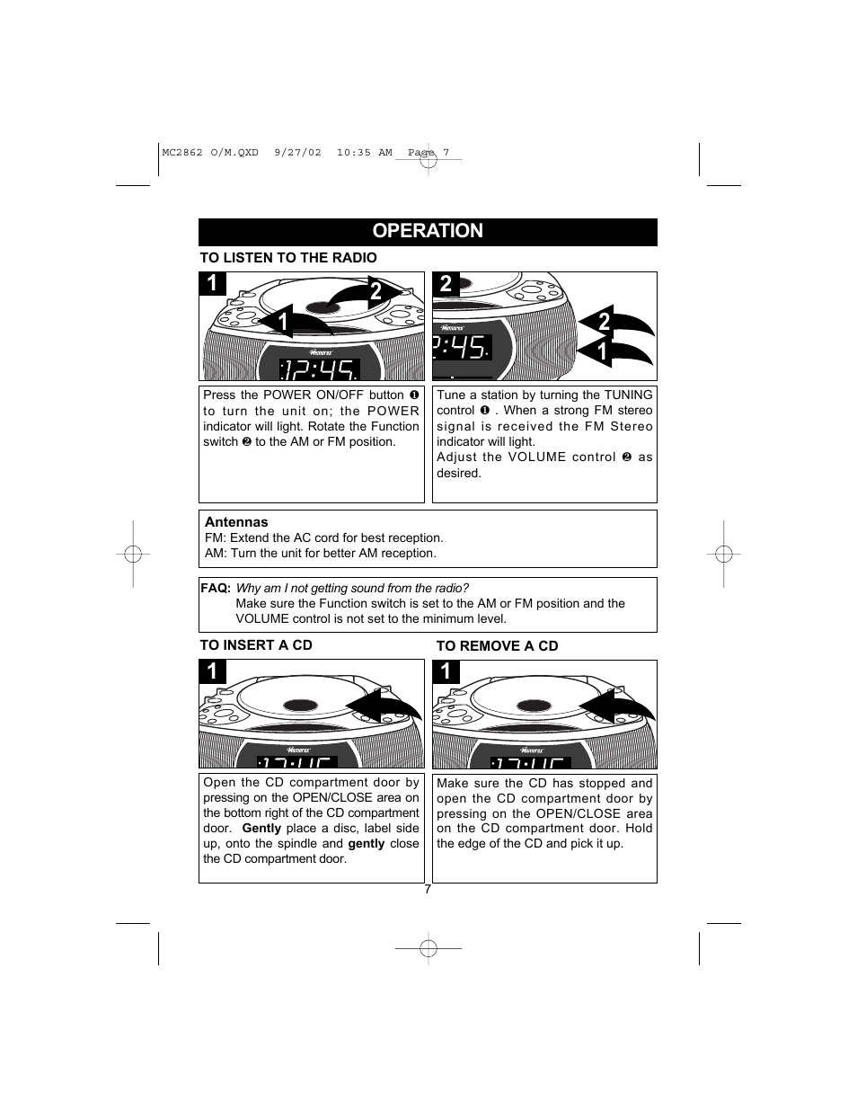 Memorex MC2862 User Manual | Page 8 / 19