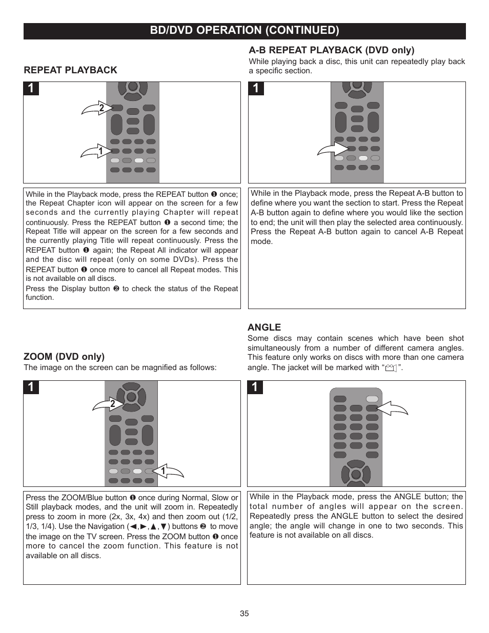 Bd/dvd operation (continued) | Memorex MVBD2520-R User Manual | Page 36 / 52