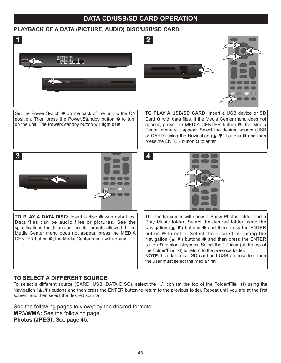 Memorex MVBD2520-R User Manual | Page 44 / 52