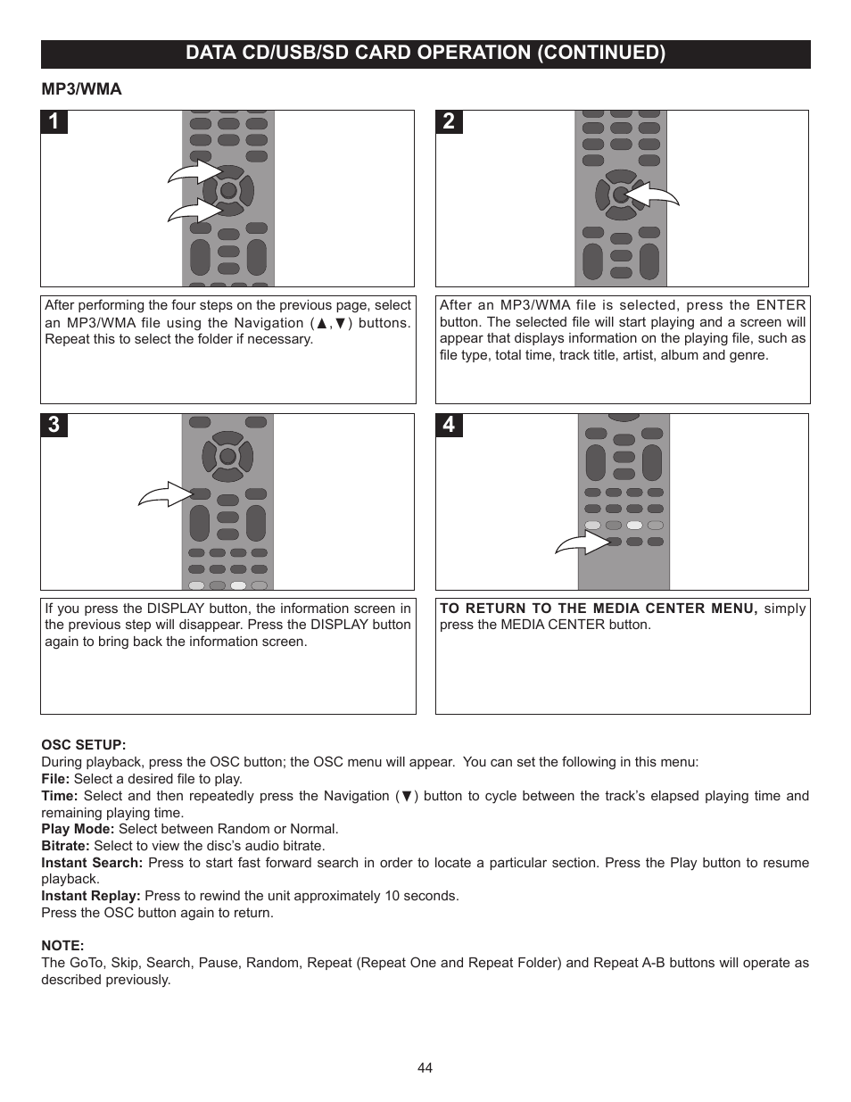 Memorex MVBD2520-R User Manual | Page 45 / 52