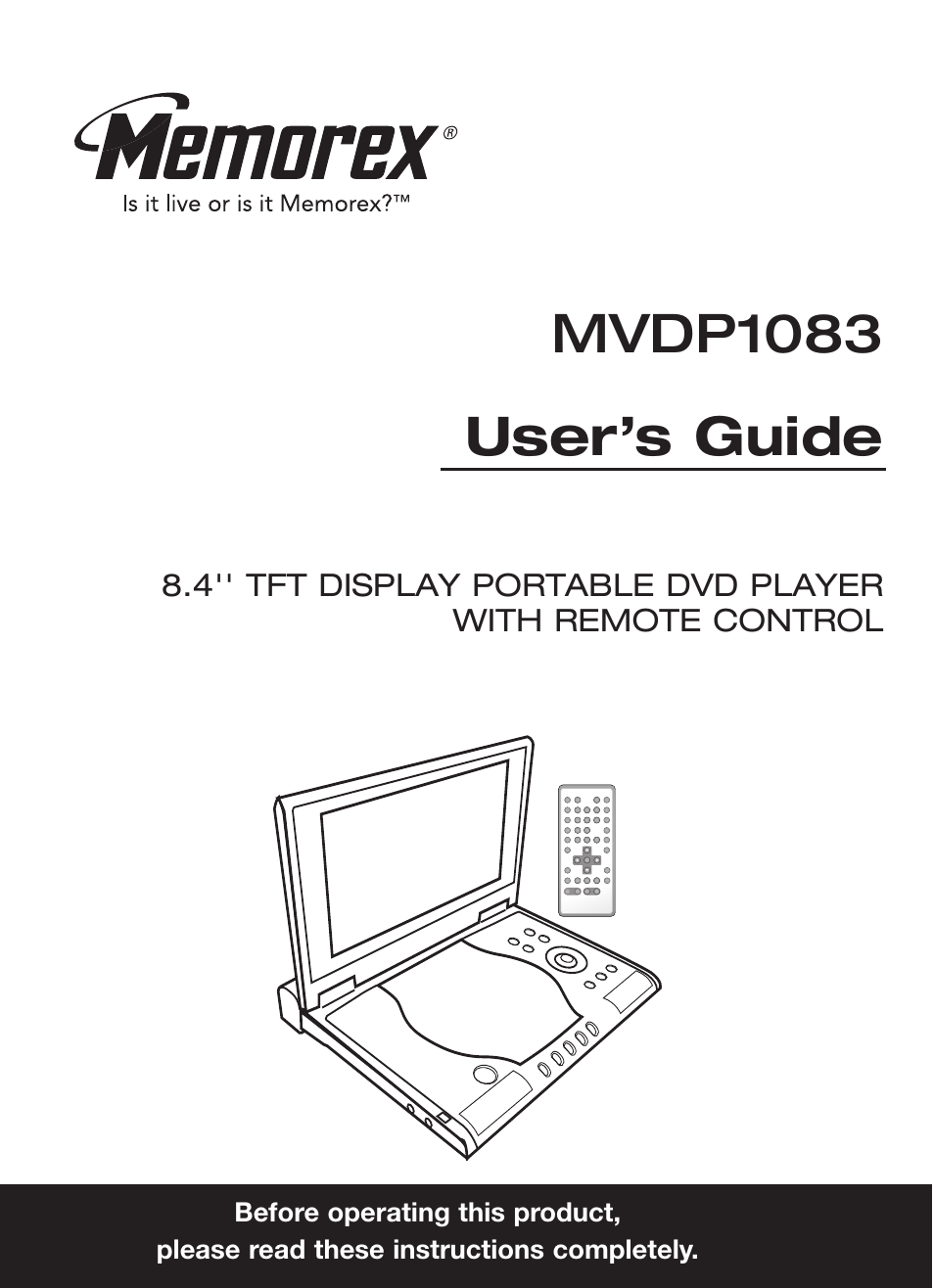 Memorex MVDP1083 User Manual | 46 pages