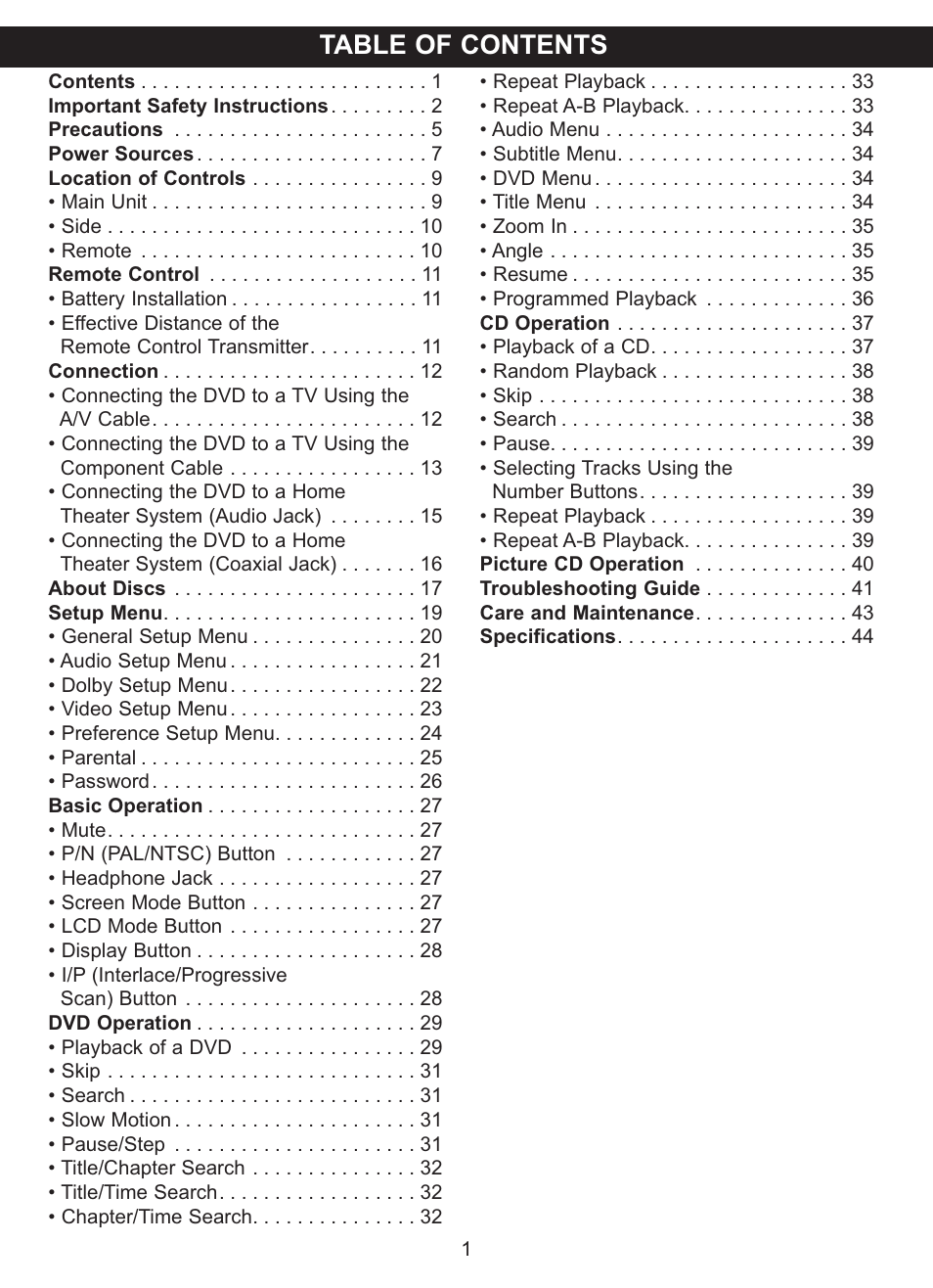 Memorex MVDP1083 User Manual | Page 2 / 46