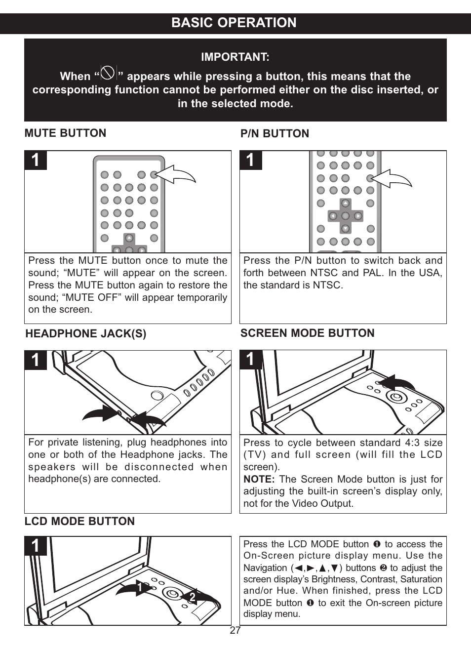 Basic operation | Memorex MVDP1083 User Manual | Page 28 / 46