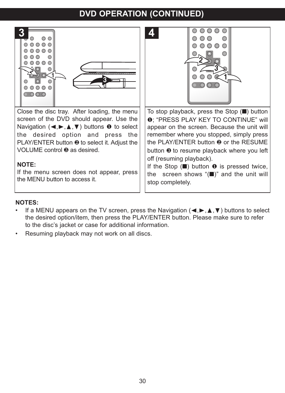 Dvd operation (continued) | Memorex MVDP1083 User Manual | Page 31 / 46