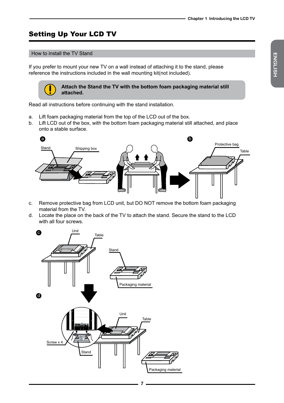 Setting up your lcd tv | Memorex MLT3221 User Manual | Page 11 / 53